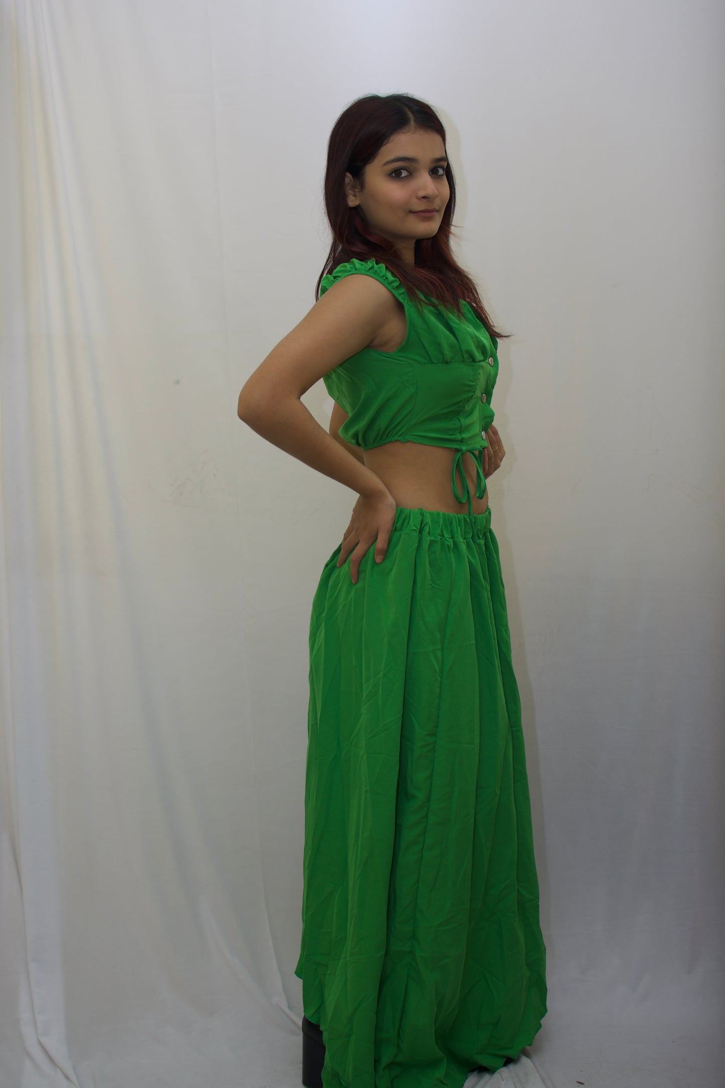 Emerald Elegance Two-Piece Set