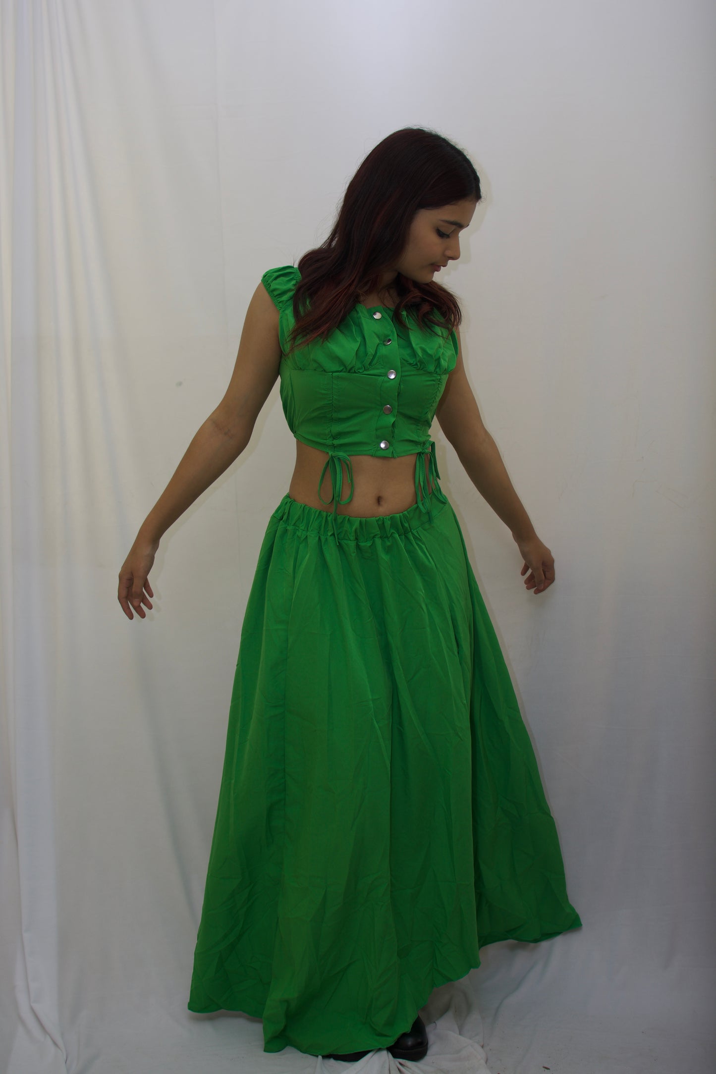 Emerald Elegance Two-Piece Set