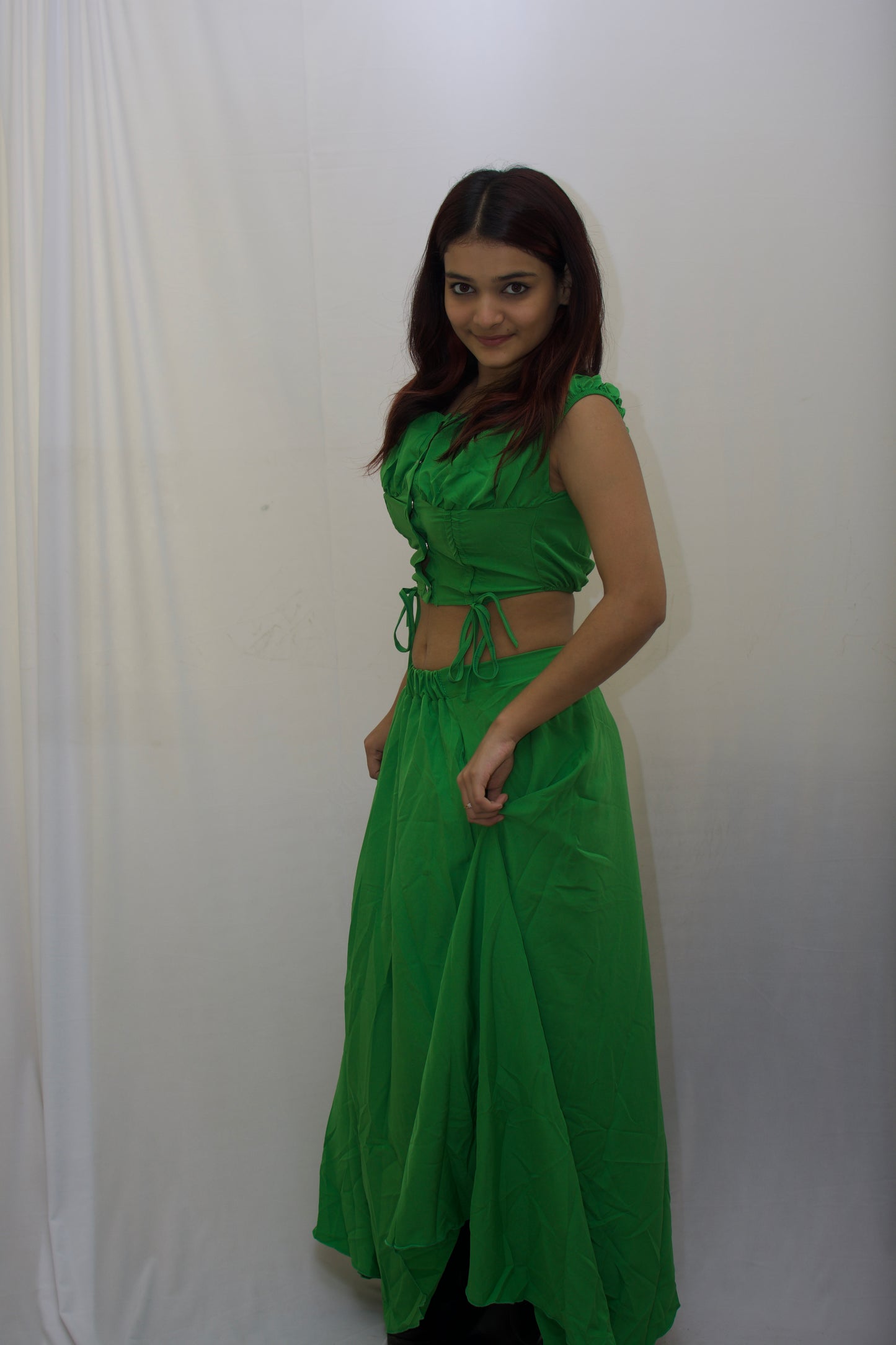 Emerald Elegance Two-Piece Set