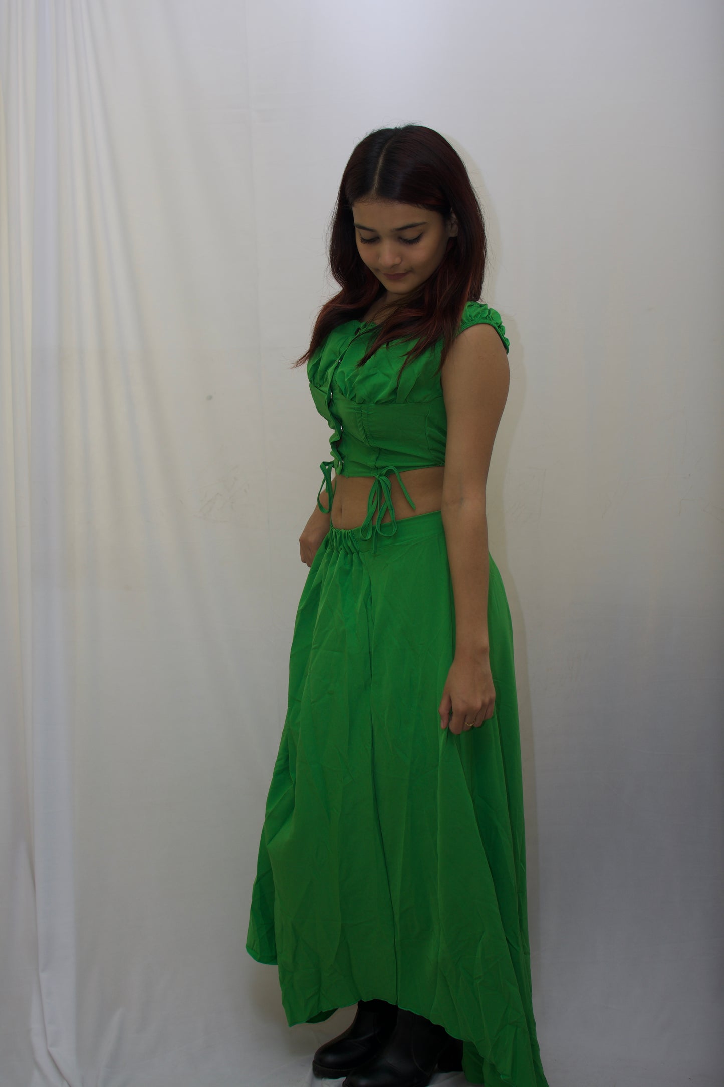 Emerald Elegance Two-Piece Set
