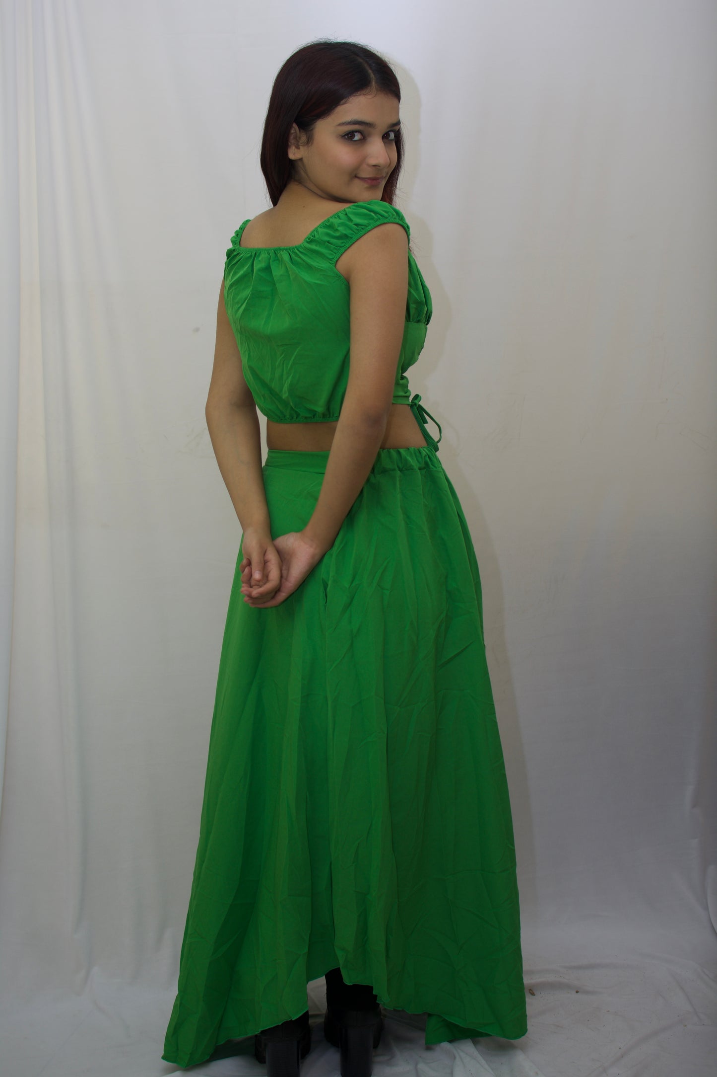 Emerald Elegance Two-Piece Set