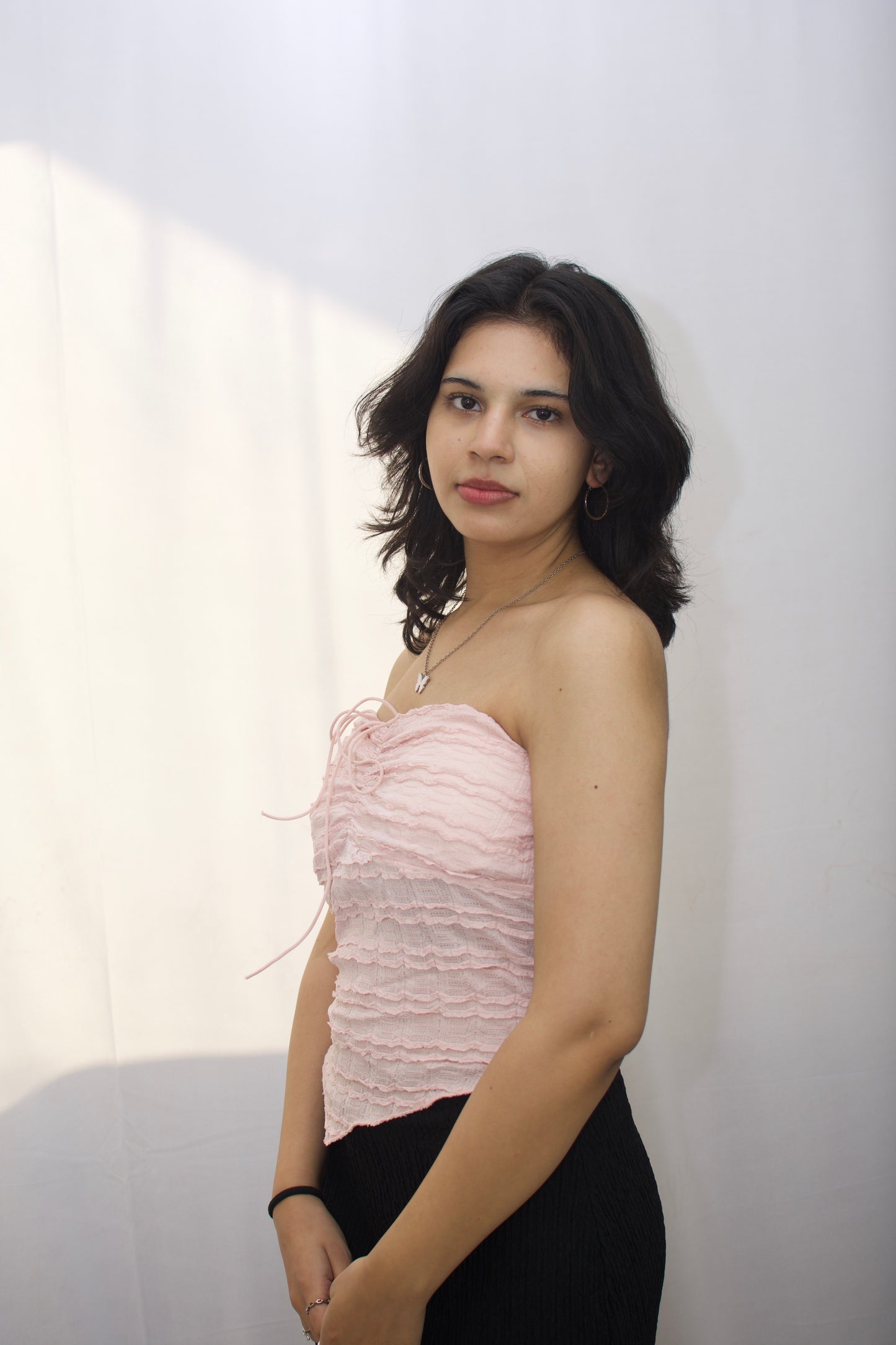 Blush Pink Ruched Tube Top - The Perfect Blend of Elegance and Style