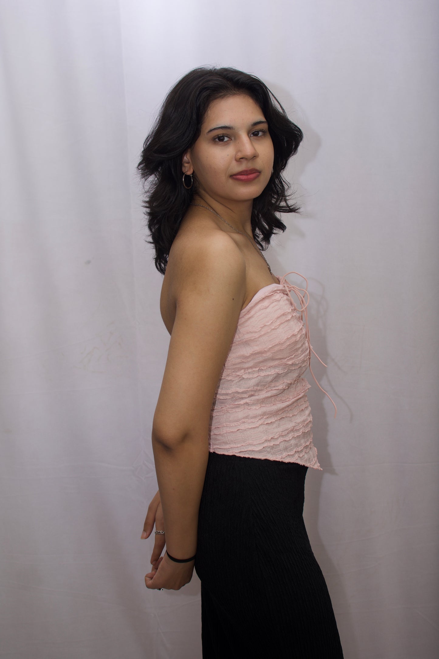 Blush Pink Ruched Tube Top - The Perfect Blend of Elegance and Style